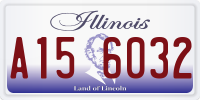 IL license plate A156032