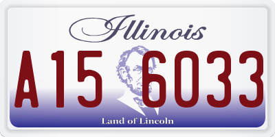 IL license plate A156033