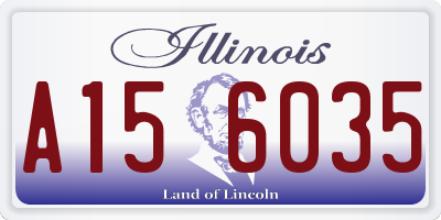 IL license plate A156035