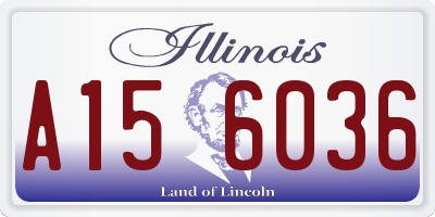 IL license plate A156036