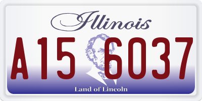 IL license plate A156037