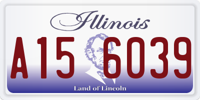 IL license plate A156039