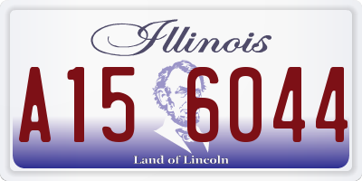IL license plate A156044