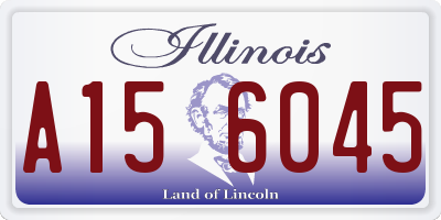 IL license plate A156045