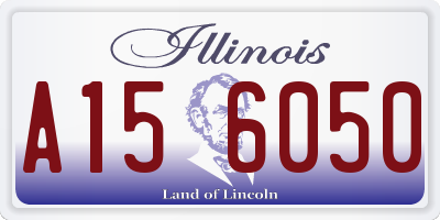 IL license plate A156050