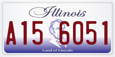 IL license plate A156051