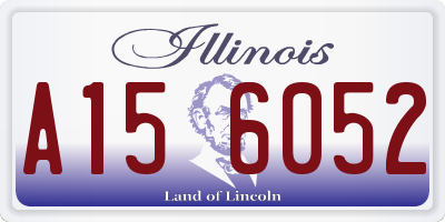 IL license plate A156052