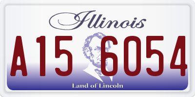 IL license plate A156054