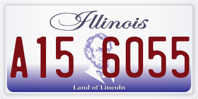 IL license plate A156055