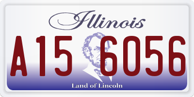 IL license plate A156056