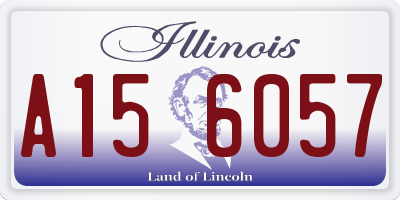 IL license plate A156057