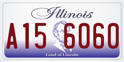 IL license plate A156060