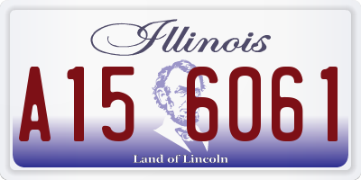 IL license plate A156061