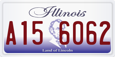 IL license plate A156062