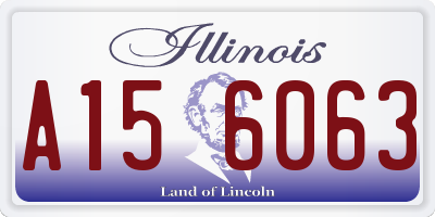 IL license plate A156063