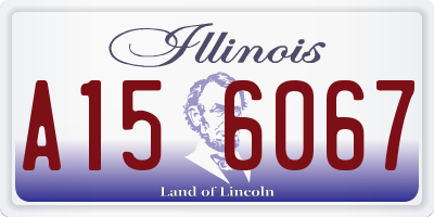 IL license plate A156067