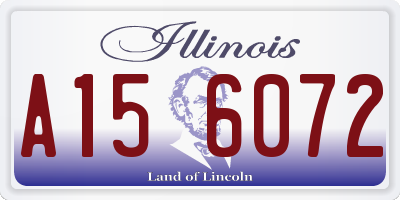 IL license plate A156072