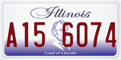 IL license plate A156074