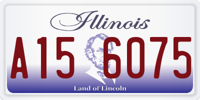 IL license plate A156075