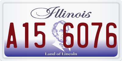 IL license plate A156076