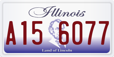 IL license plate A156077
