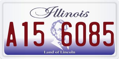 IL license plate A156085