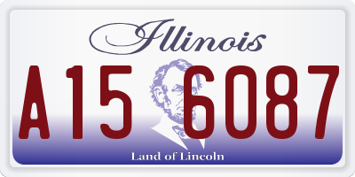 IL license plate A156087