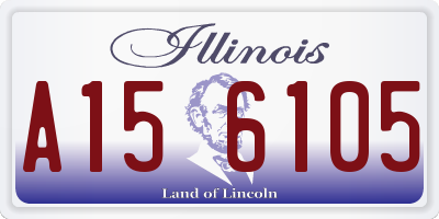 IL license plate A156105