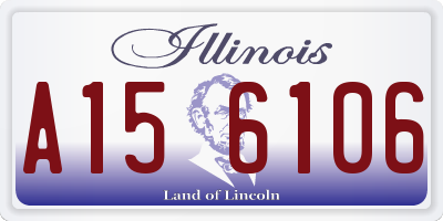 IL license plate A156106