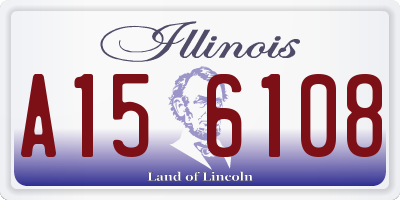 IL license plate A156108