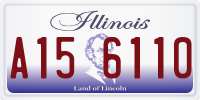 IL license plate A156110