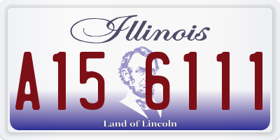 IL license plate A156111