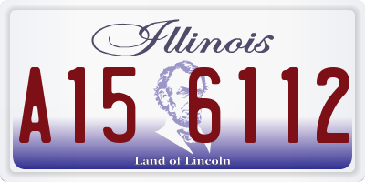 IL license plate A156112