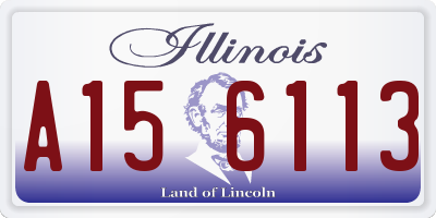 IL license plate A156113