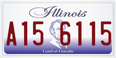 IL license plate A156115