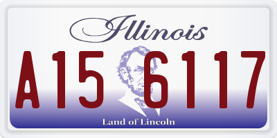 IL license plate A156117