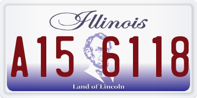 IL license plate A156118