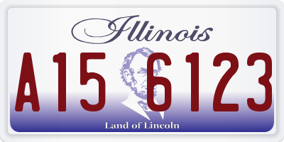IL license plate A156123