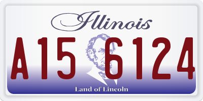 IL license plate A156124
