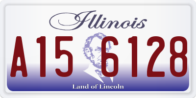 IL license plate A156128