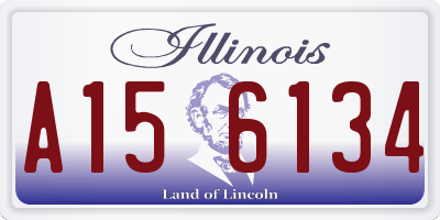 IL license plate A156134