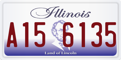IL license plate A156135