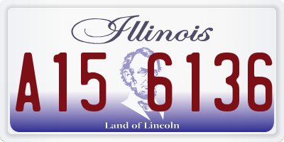 IL license plate A156136