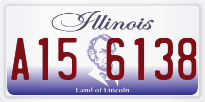 IL license plate A156138