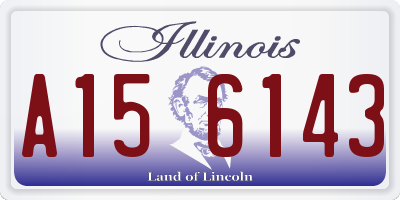 IL license plate A156143