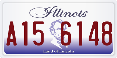 IL license plate A156148
