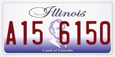 IL license plate A156150