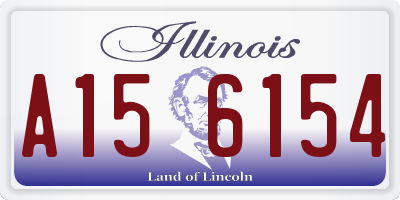IL license plate A156154