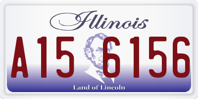 IL license plate A156156