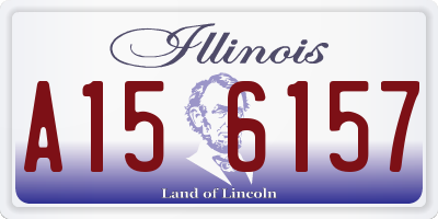 IL license plate A156157